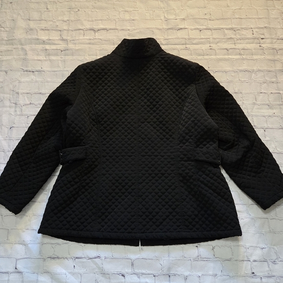 ESPRIT Black Quilted Zipper Jacket - Picture 10 of 10